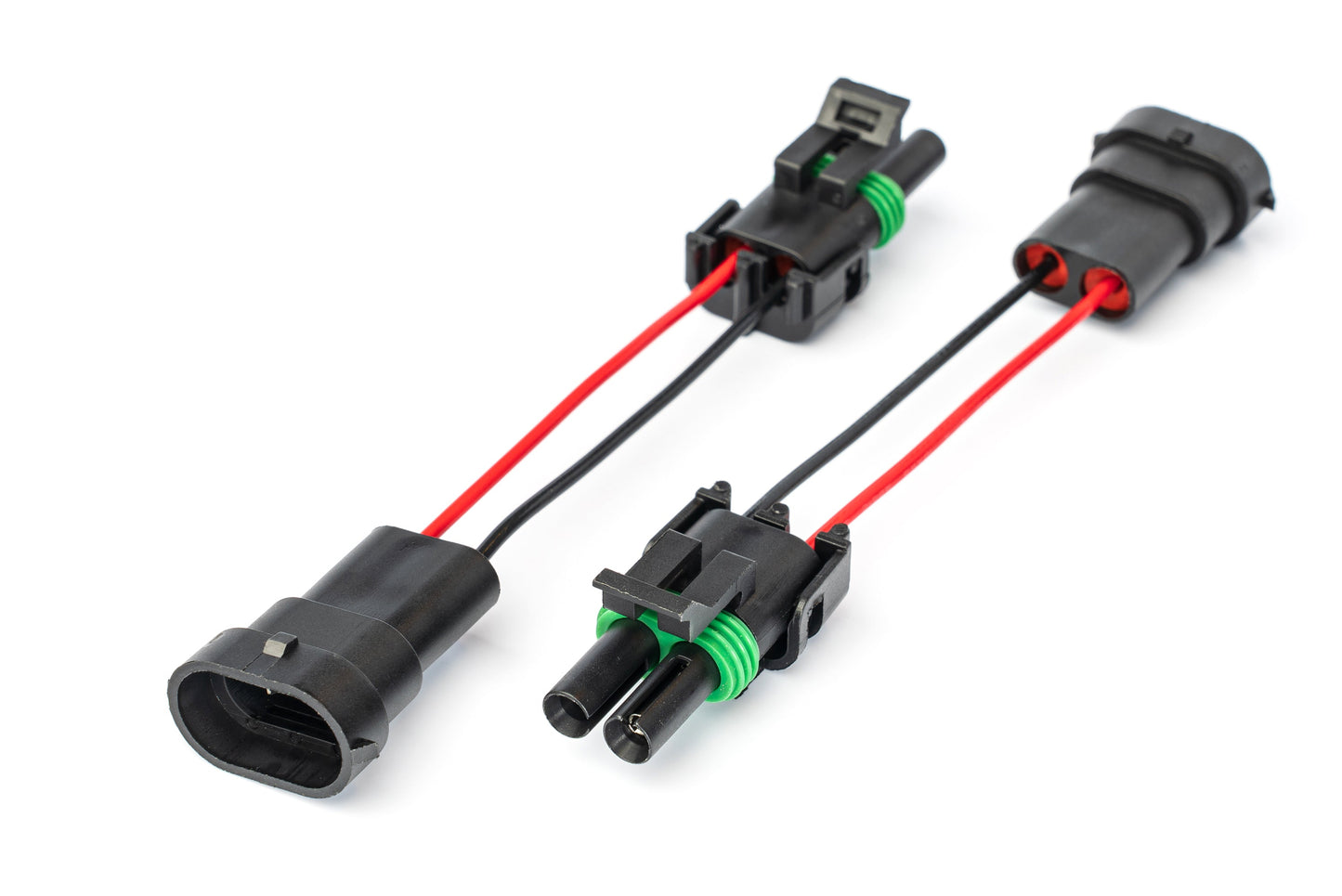 2 Pole WP Connector Adapters to H11 FACTORY FOG Connector (Pair) (Bronco & Others)