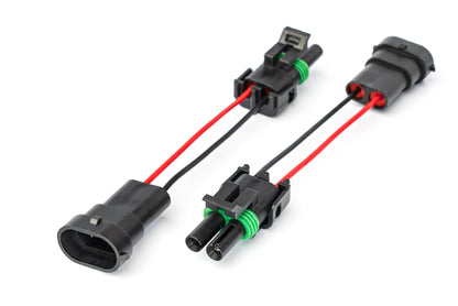 2 Pole WP Connector Adapters to H11 FACTORY FOG Connector (Pair) (Bronco & Others)