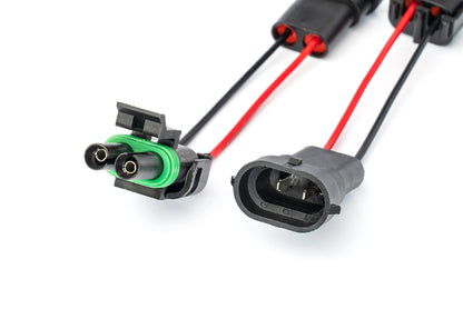 2 Pole WP Connector Adapters to H11 FACTORY FOG Connector (Pair) (Bronco & Others)