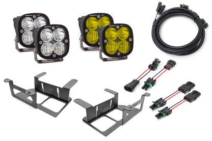 SPV Parts 2022 UP Ford Bronco Dual Baja Designs Squadron Sport & PRO Capable Bumper Fog Light Kit
