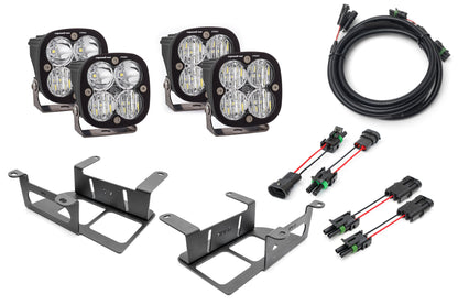 SPV Parts 2022 UP Ford Bronco Dual Baja Designs Squadron Sport & PRO Capable Bumper Fog Light Kit