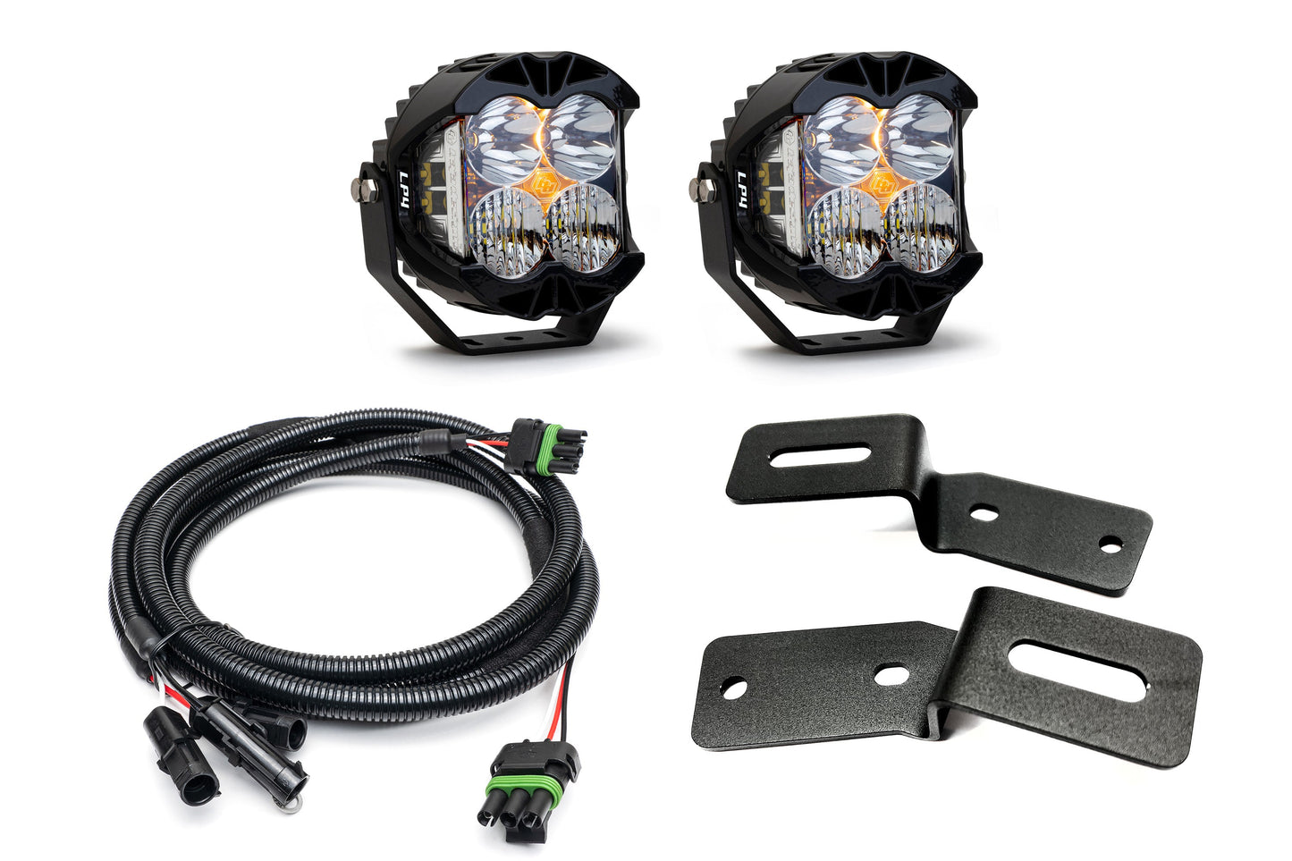 SPV Parts 2021-2025 Ford BRONCO A-Pillar Light Kit with Baja Designs LP4's