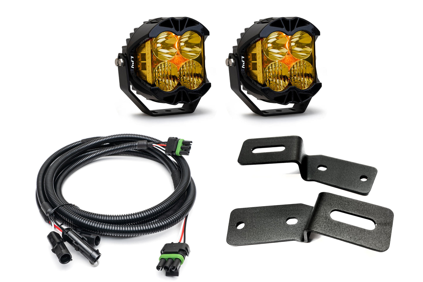 SPV Parts 2021-2025 Ford BRONCO A-Pillar Light Kit with Baja Designs LP4's