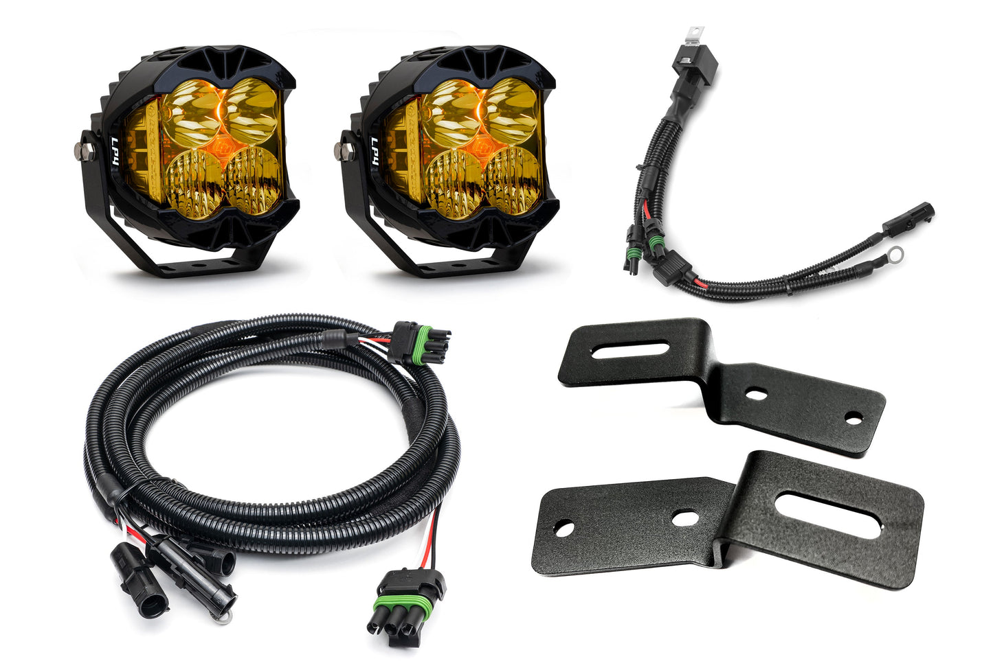 SPV Parts 2021-2025 Ford BRONCO A-Pillar Light Kit with Baja Designs LP4's