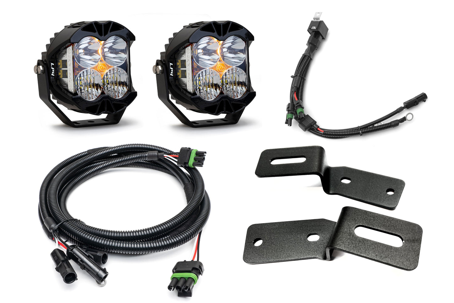 SPV Parts 2021-2025 Ford BRONCO A-Pillar Light Kit with Baja Designs LP4's