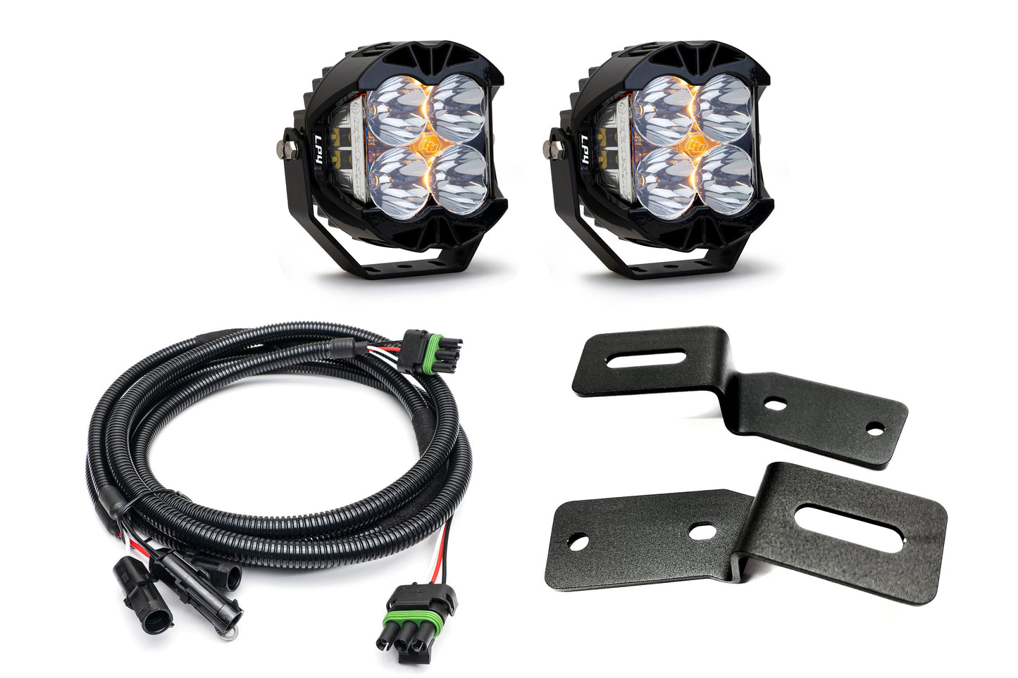 SPV Parts 2021-2025 Ford BRONCO A-Pillar Light Kit with Baja Designs LP4's