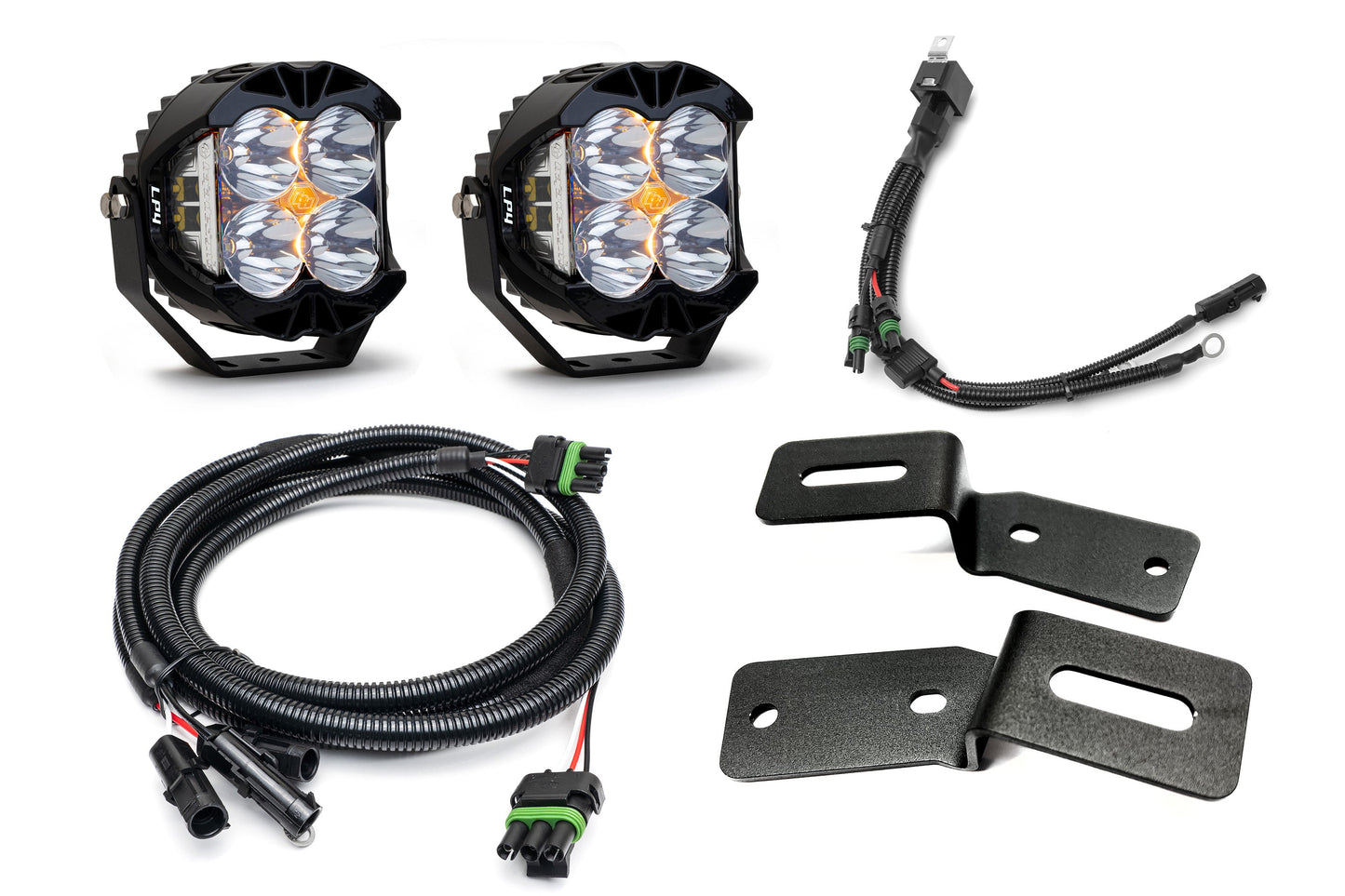 SPV Parts 2021-2025 Ford BRONCO A-Pillar Light Kit with Baja Designs LP4's