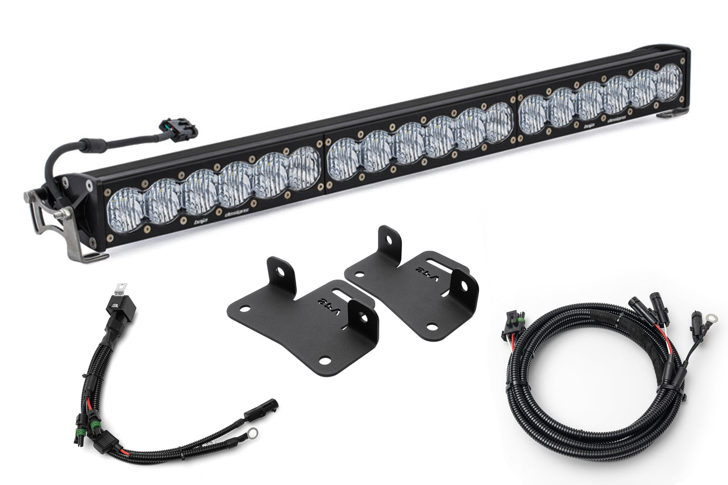 SPV Parts 2021+ Ford Bronco Modular Bumper Light / Light Bar Kit with 30" Light Bar or 2 Lights