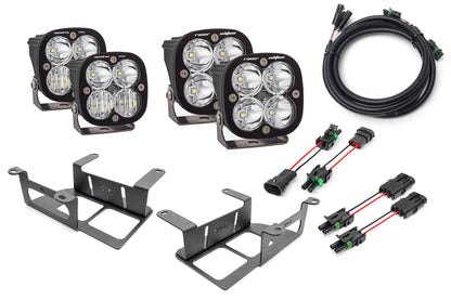 SPV Parts 2022 UP Ford Bronco Dual Baja Designs Squadron Sport & PRO Capable Bumper Fog Light Kit