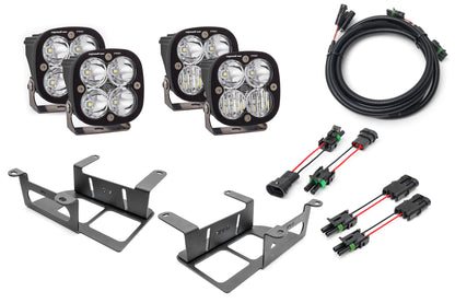 SPV Parts 2022 UP Ford Bronco Dual Baja Designs Squadron Sport & PRO Capable Bumper Fog Light Kit