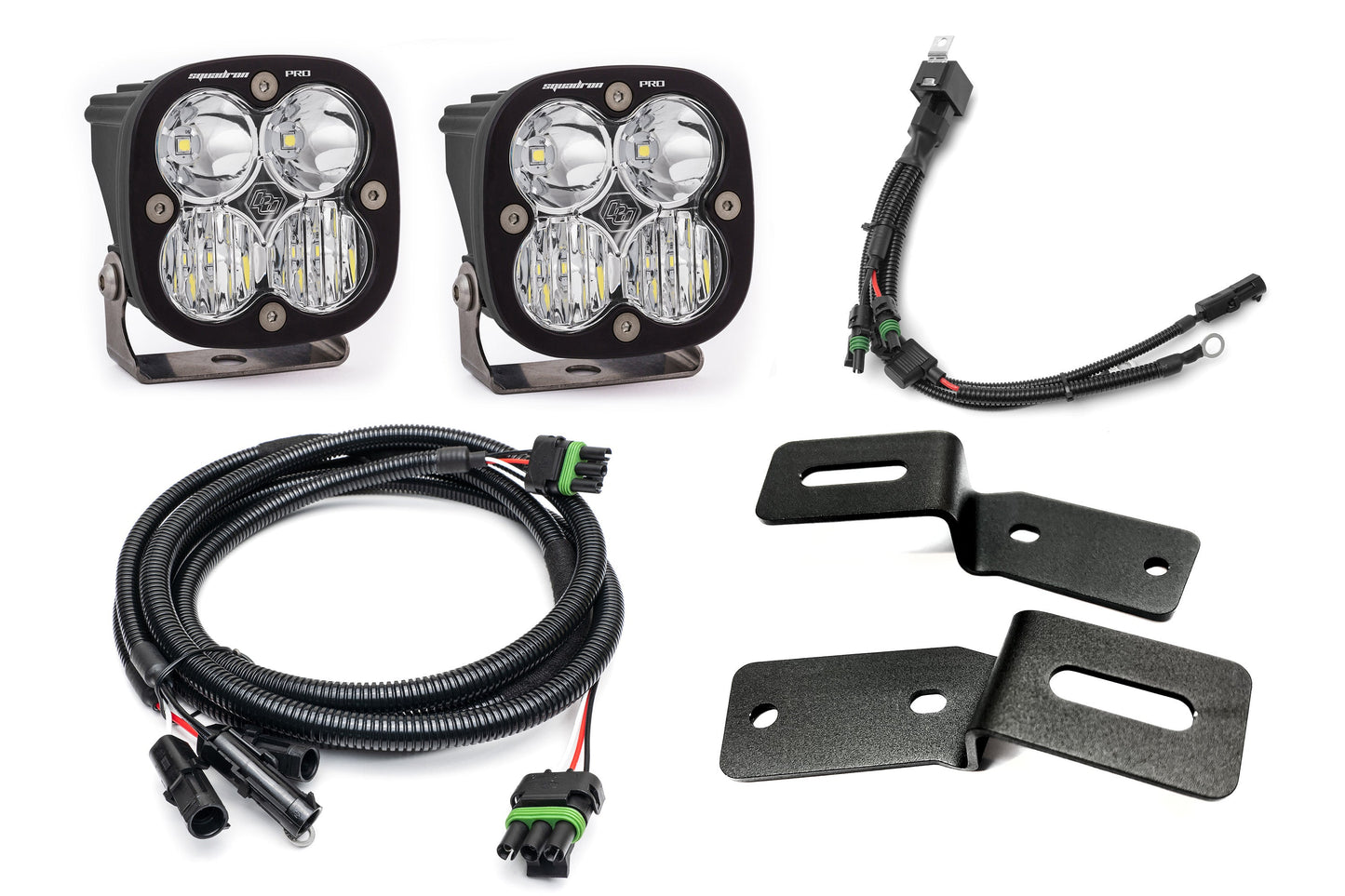 SPV Parts 2021-2025 Ford BRONCO A-Pillar Light Kit with Baja Designs Squadrons