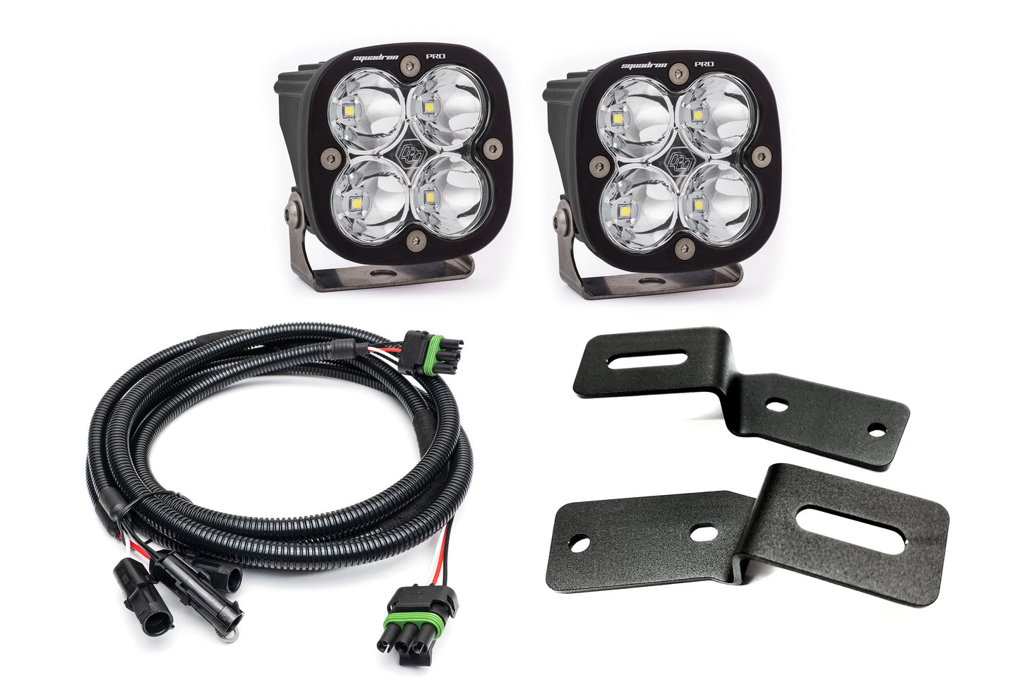 SPV Parts 2021-2025 Ford BRONCO A-Pillar Light Kit with Baja Designs Squadrons