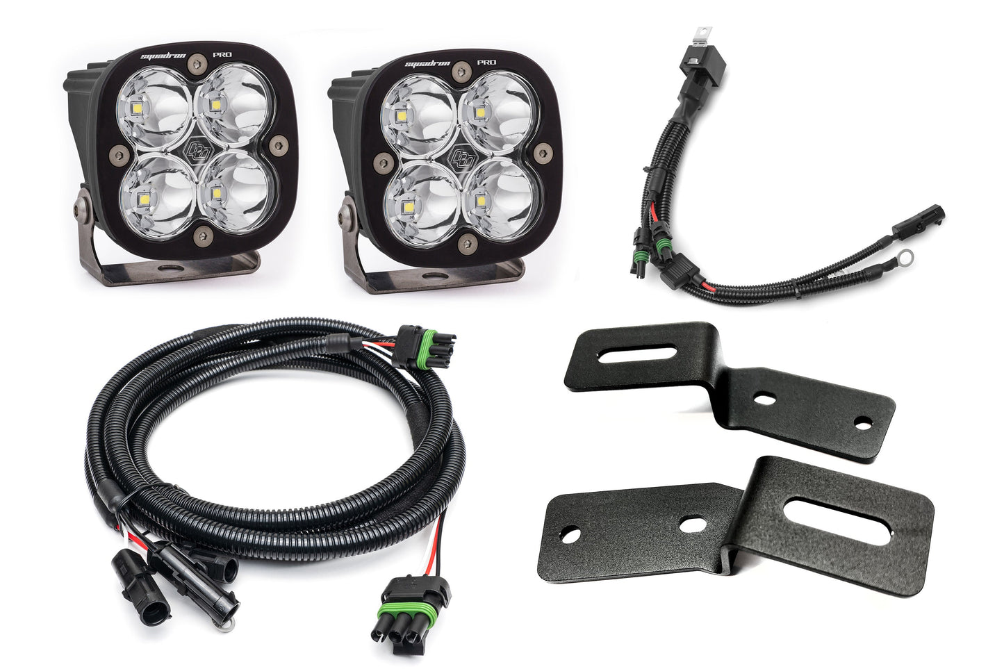SPV Parts 2021-2025 Ford BRONCO A-Pillar Light Kit with Baja Designs Squadrons