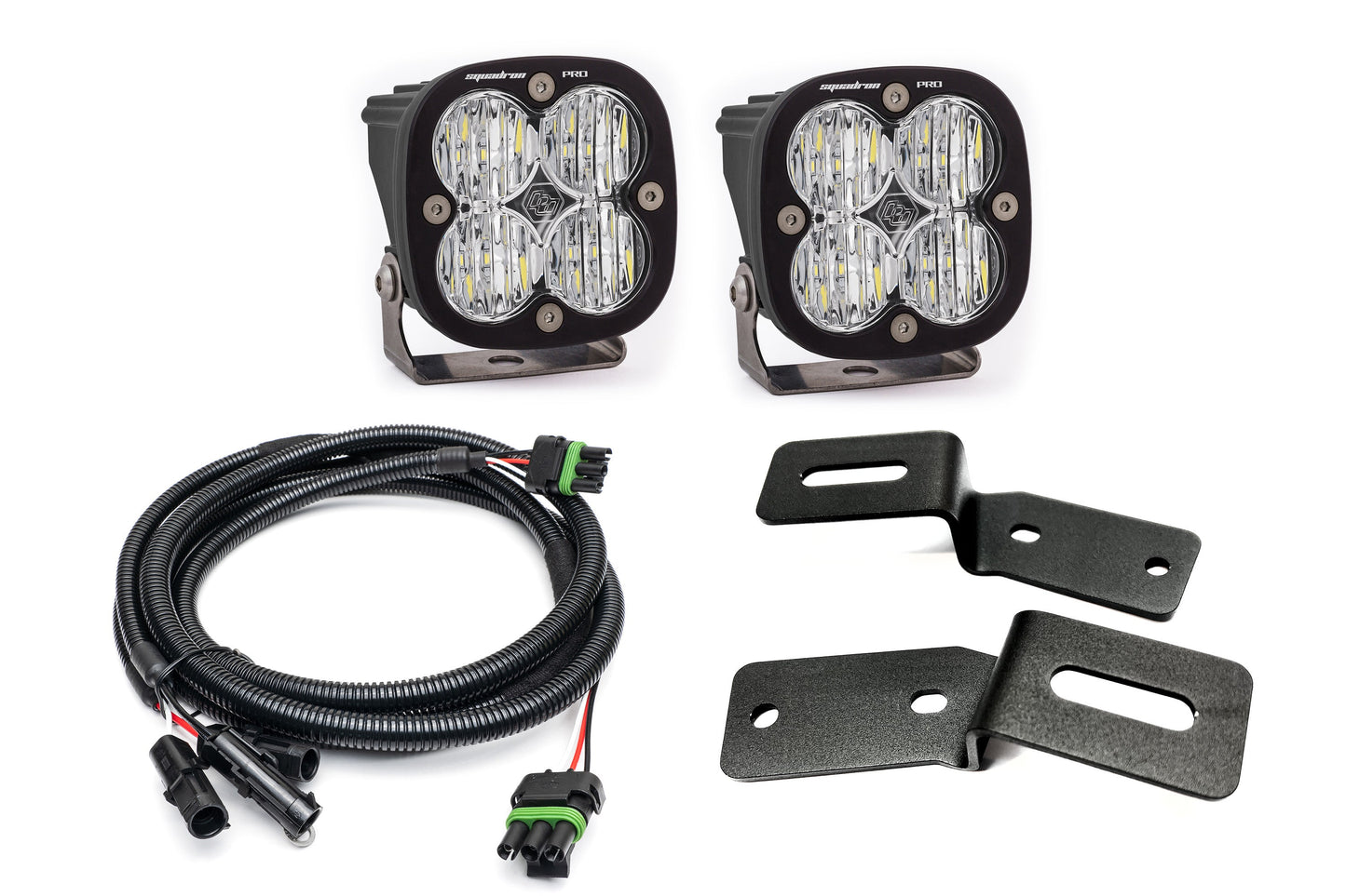 SPV Parts 2021-2025 Ford BRONCO A-Pillar Light Kit with Baja Designs Squadrons