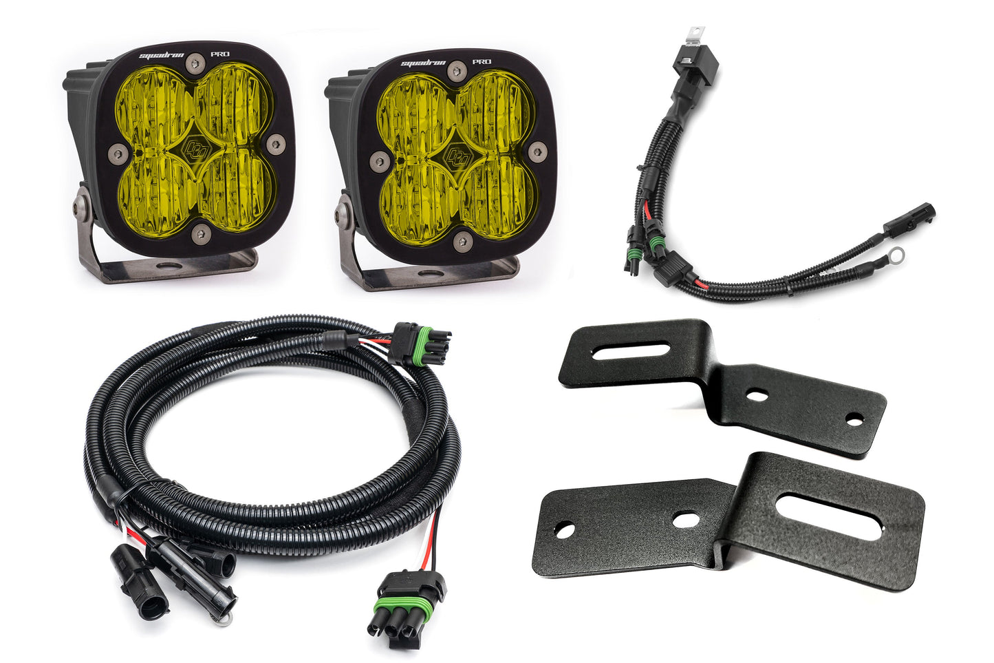 SPV Parts 2021-2025 Ford BRONCO A-Pillar Light Kit with Baja Designs Squadrons