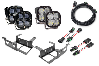 SPV Parts 2022 UP Ford Bronco Dual Baja Designs Squadron Sport & PRO Capable Bumper Fog Light Kit