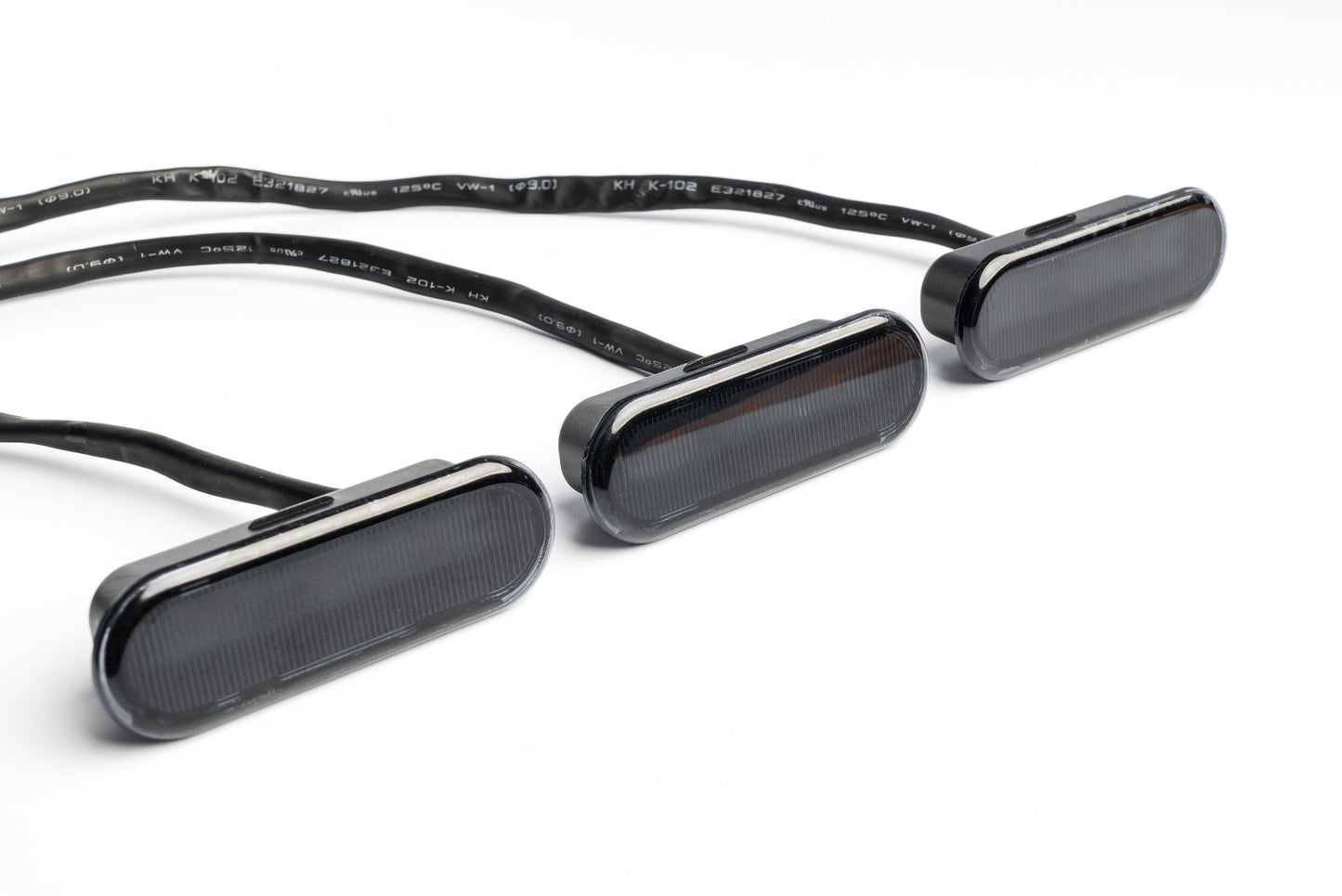 2021+ Bronco SMOKED Grille (Amber LED) Marker Lights - By SPV