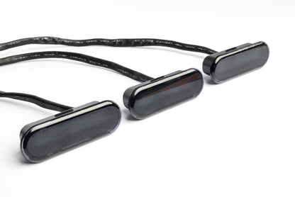 2021+ Bronco SMOKED Grille (Amber LED) Marker Lights - By SPV