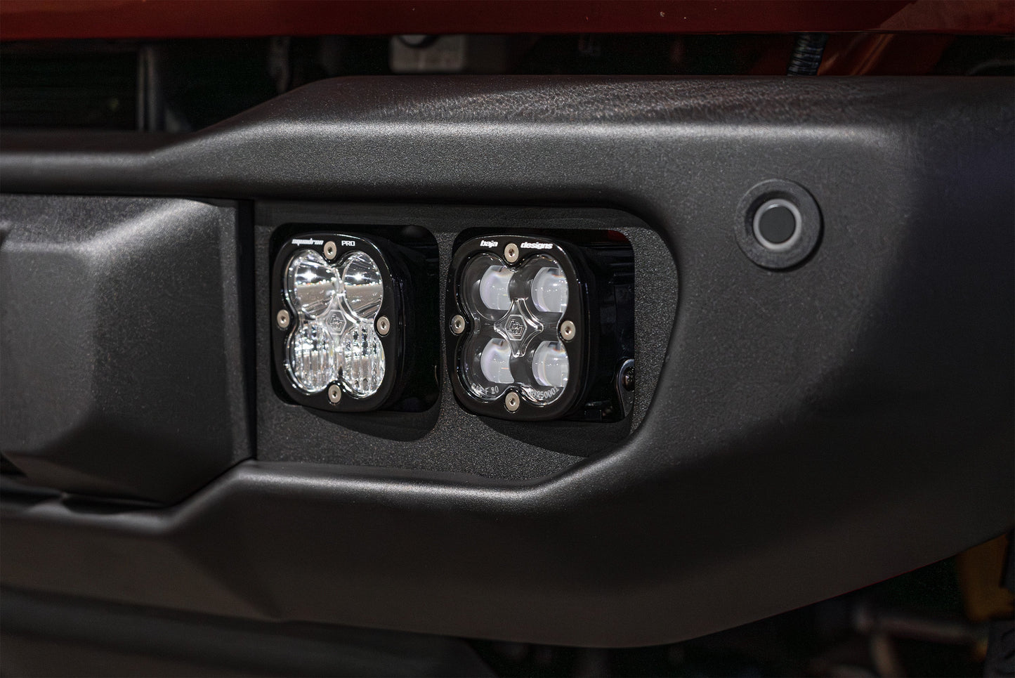 SPV Parts 2022 UP Ford Bronco Dual Baja Designs Squadron Sport & PRO Capable Bumper Fog Light Kit