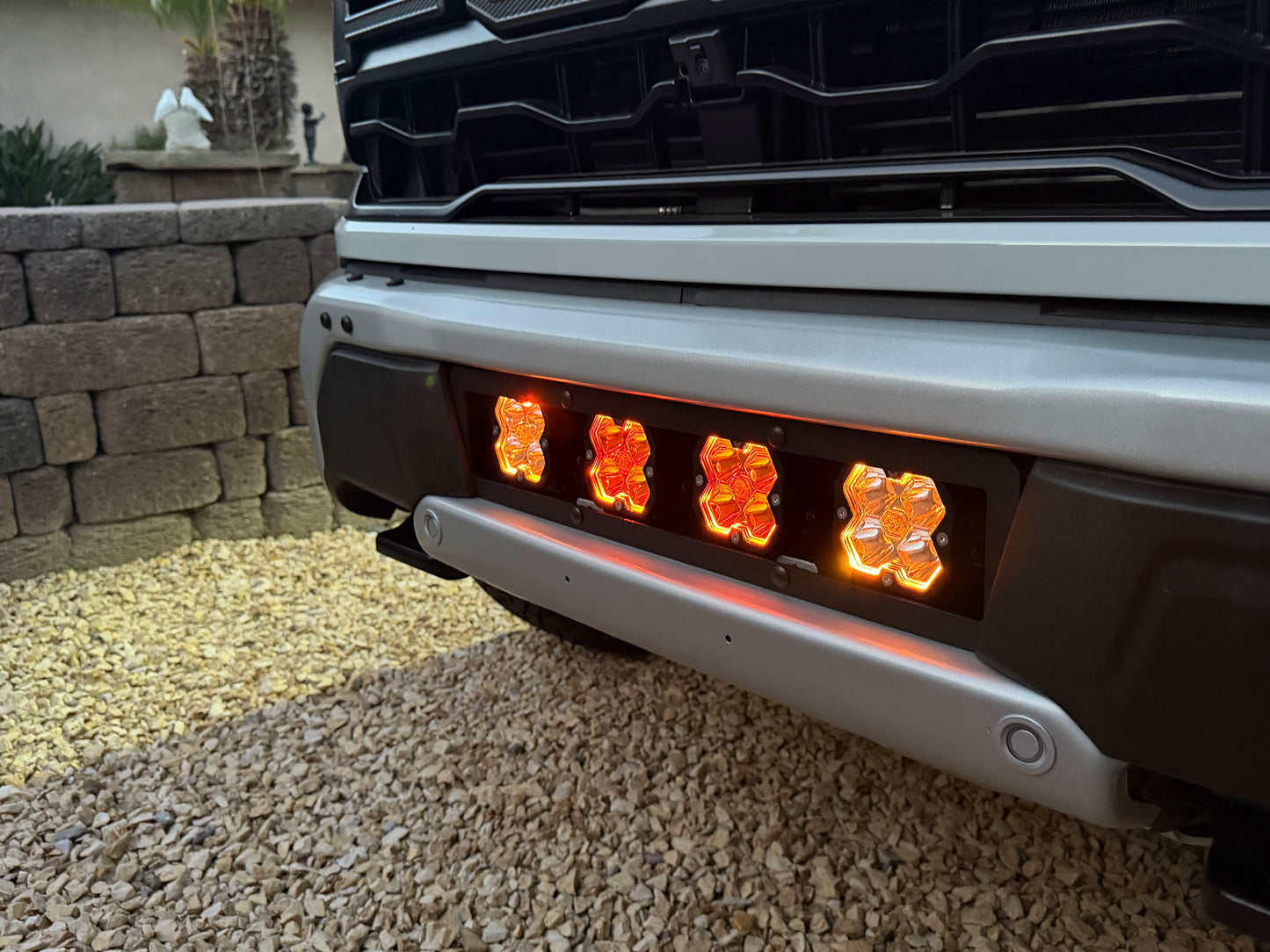 NEW SPV Parts 2021-2026 Ford F-150 Raptor BUMPER Grille Baja Designs Squadron 2.0 Light Kit (RGBW Backlight) (Works with BOTH Bumpers)