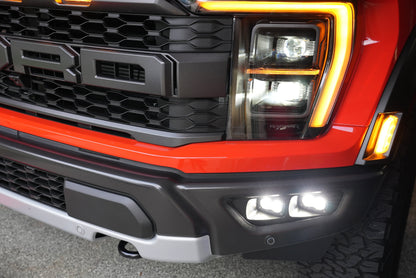 SPV Parts 2021-2025 Ford F-150 & Bronco Raptor OEM (SAE) Fog Light Upgrade Kit with Brackets and Baja Designs S2 Lights