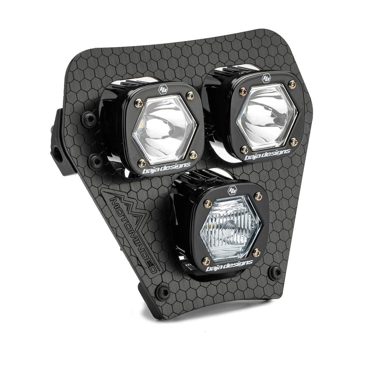Baja Designs - KTM Triple S1 Hydra (DC) LED Headlight Kit - 2024-2025 KTM XCF-W, XC-W
