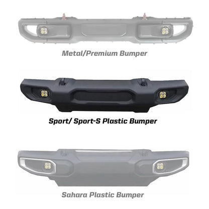Jeep JLJT Squadron-R Fog Pocket Light Kit - 2020-24 Gladiator; 2018-24 Wrangler JL