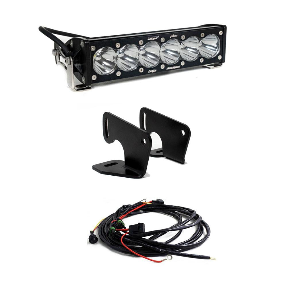 20-24 Polaris S8/OnX6+ 10 Inch Hood Mount Light Bar Kit