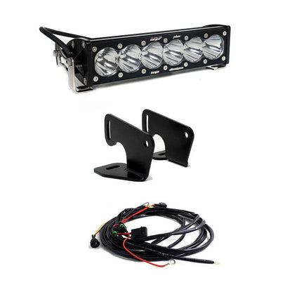 20-24 Polaris S8/OnX6+ 10 Inch Hood Mount Light Bar Kit