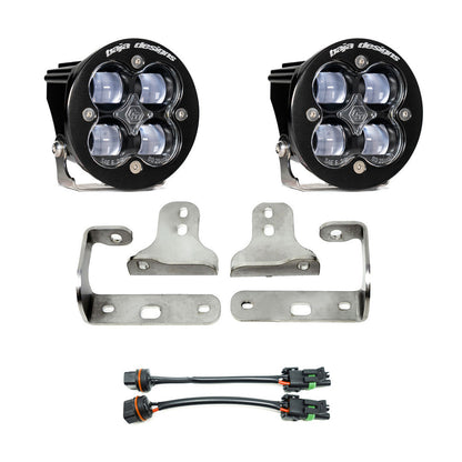18-24 Jeep JLJT Squadron-R SAE Fog Pocket Light Kit - Jeep 2020-24 Gladiator; 2018-24 Wrangler JL; NOTE w OE Sport Bumper