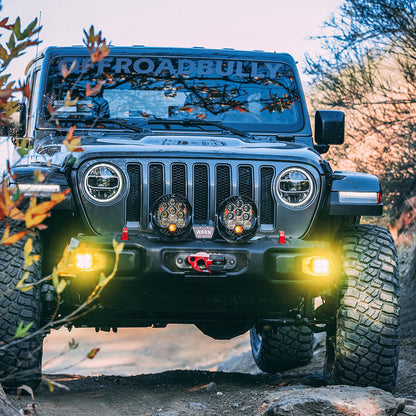 Baja Designs Jeep JL/JT Squadron-R SAE Fog Pocket Light Kit - Jeep 2020-24 Gladiator; 2018-24 Wrangler JL; NOTE: w/ OE Rubicon Bumper