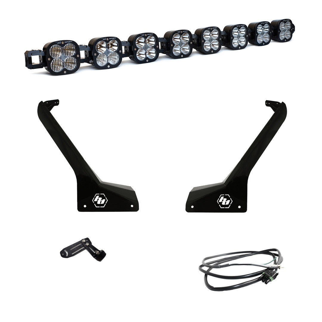 18-24 Jeep JLJT 8XL Linkable Roof Mount Light Kit - Jeep 2020-24 Gladiator; 2018-24 Wrangler JL; Note Exc. Rubicon 392, Mojave, 4xE