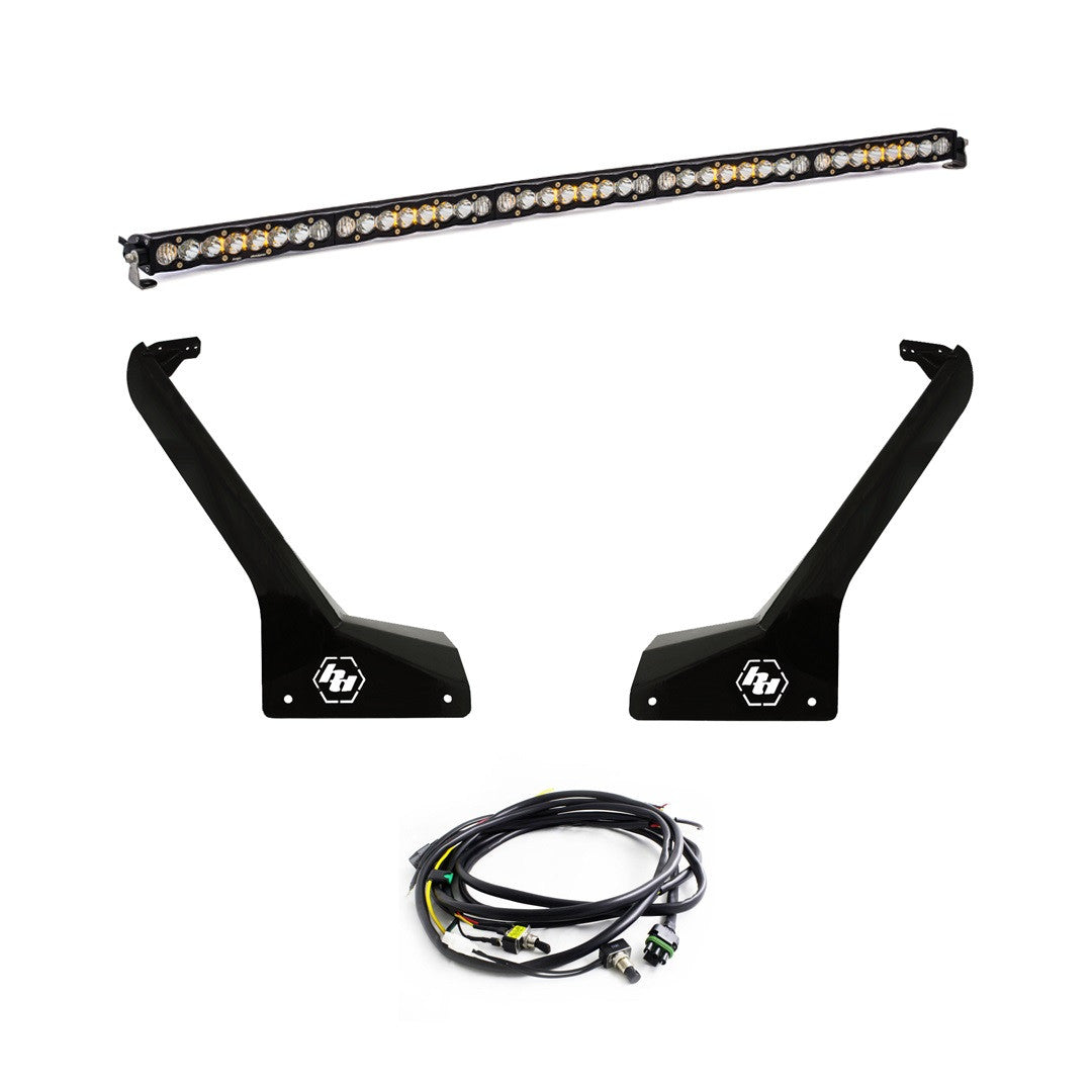 Jeep JLJT S8 or OnX6+ 50 Inch Roof Mount Light Kit - 2020-24 Gladiator; 2018-24 Wrangler JL; Exc. Rubicon 392