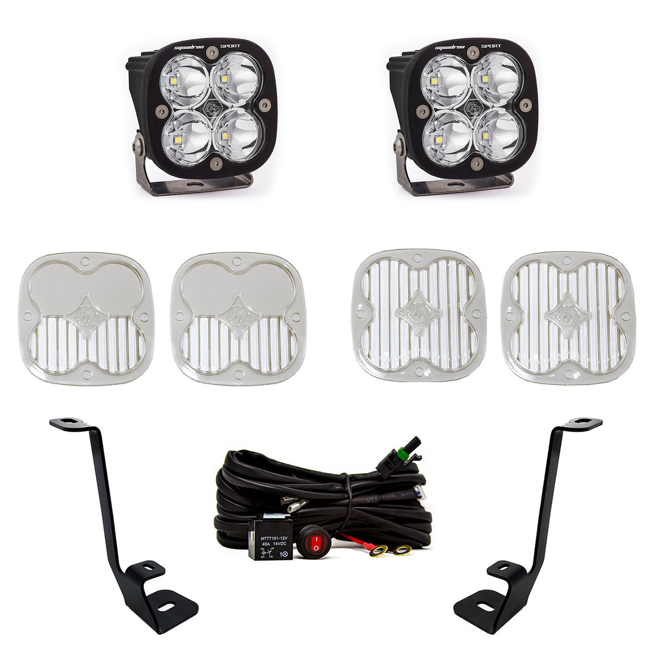 21-22 Ford F-150 Squadron Sport or Pro A-Pillar Light Kit - Baja Designs