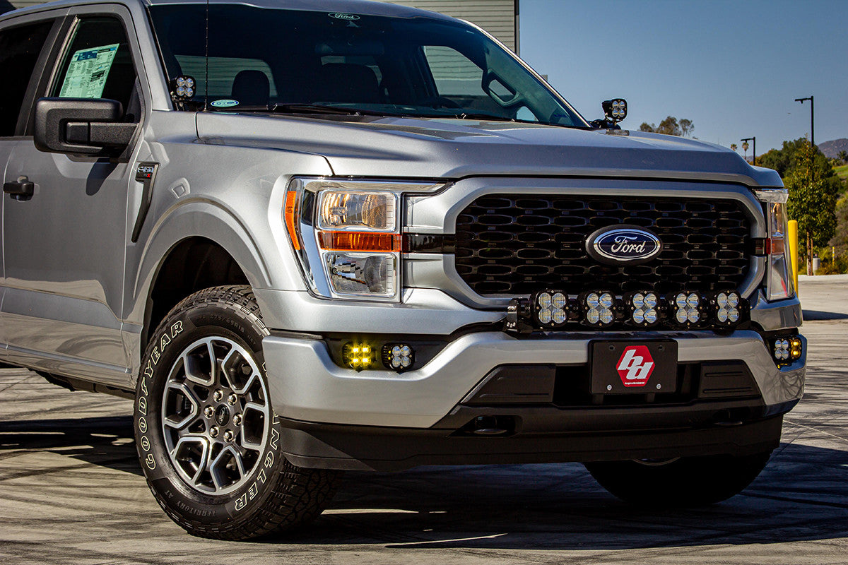 21-22 Ford F-150 Squadron Sport or Pro A-Pillar Light Kit - Baja Designs