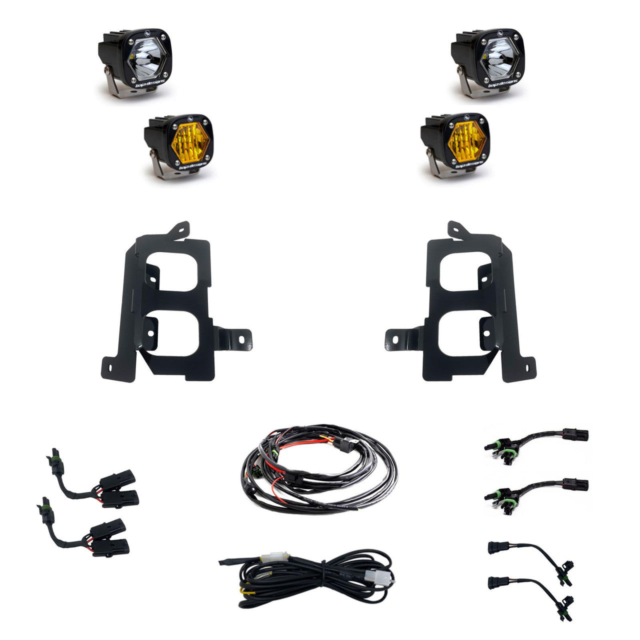 20-22 GMC S1 Dual Fog Pocket Light Kit - GMC 2020-22 Sierra 2500HD/3500HD