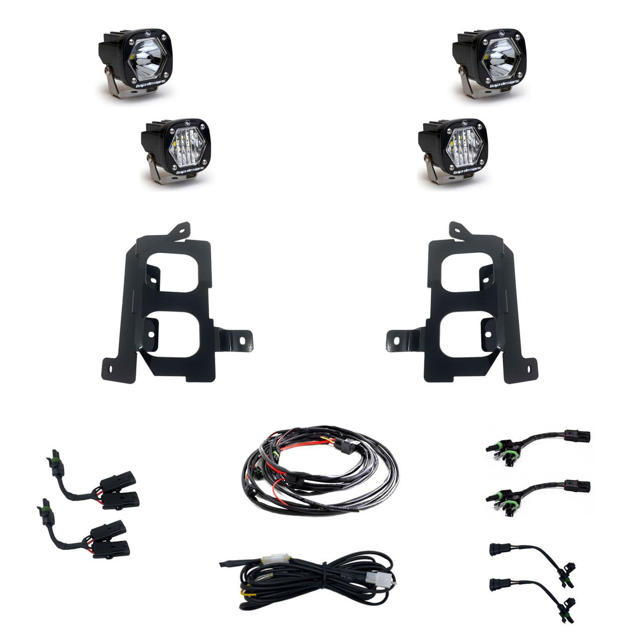 20-22 GMC S1 Dual Fog Pocket Light Kit - GMC 2020-22 Sierra 2500HD/3500HD