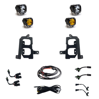 19-22 GMC Sierra 1500 S1 Dual Fog Pocket Light Kit - Baja Designs