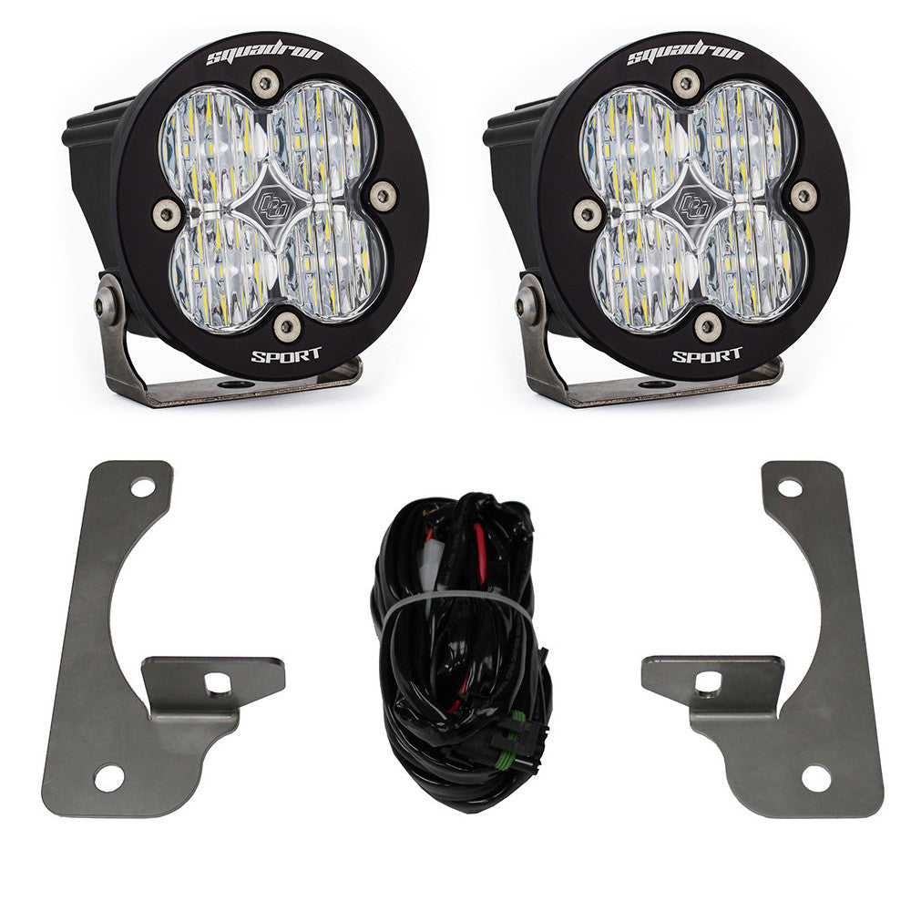 Jeep JK Squadron-R Fog Pocket Light Kit Premium Bumper Baja Designs