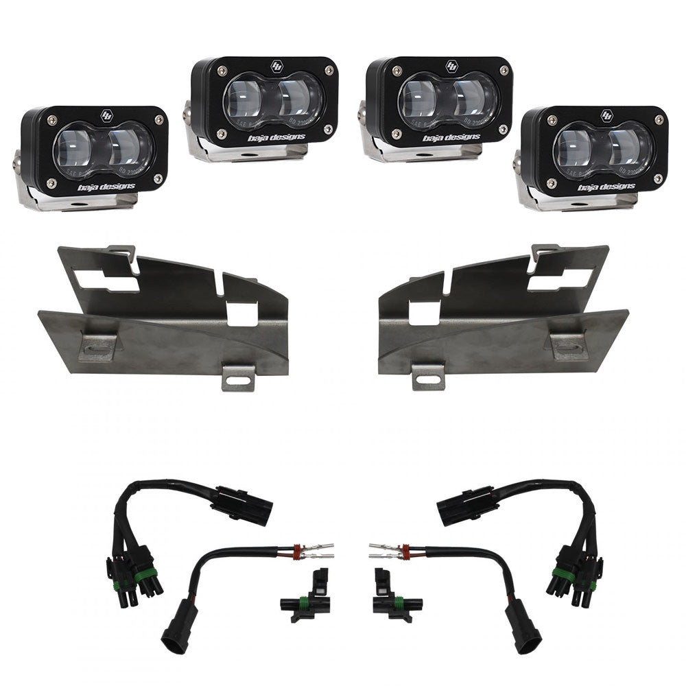 Dodge/Ram Dual S2 SAE Fog Pocket Light Kit - Ram 2019-22 1500 Rebel; 2021-22 1500 TRX