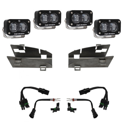 Dodge/Ram Dual S2 SAE Fog Pocket Light Kit - Ram 2019-22 1500 Rebel; 2021-22 1500 TRX
