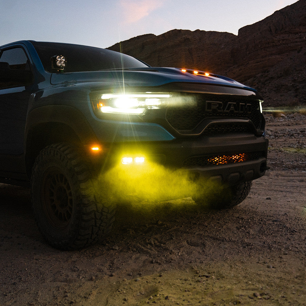 Dodge/Ram Dual S2 SAE Fog Pocket Light Kit - Ram 2019-22 1500 Rebel; 2021-22 1500 TRX
