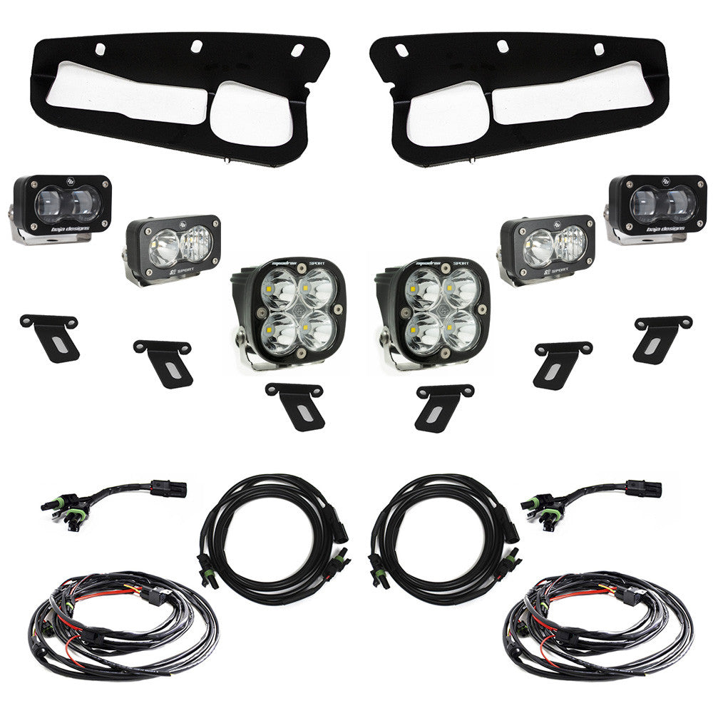 Baja Designs S2 SAE “Sportsmen/PRO” - 21+ Ford Bronco Fog Pocket Light Kits - Modular Bumper