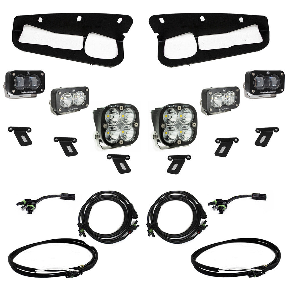 Baja Designs S2 SAE “Sportsmen/PRO” - 21+ Ford Bronco Fog Pocket Light Kits - Modular Bumper