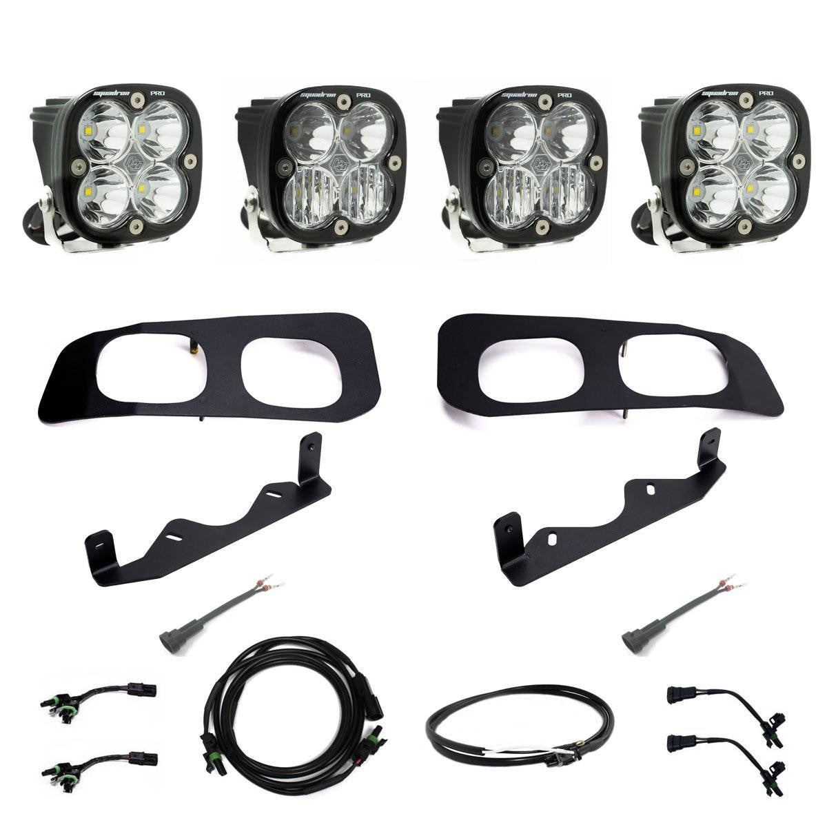 2023-On F-250/350 Super Duty Squadron Sport/Pro/Unlimited Dual Fog Pocket Light Kit
