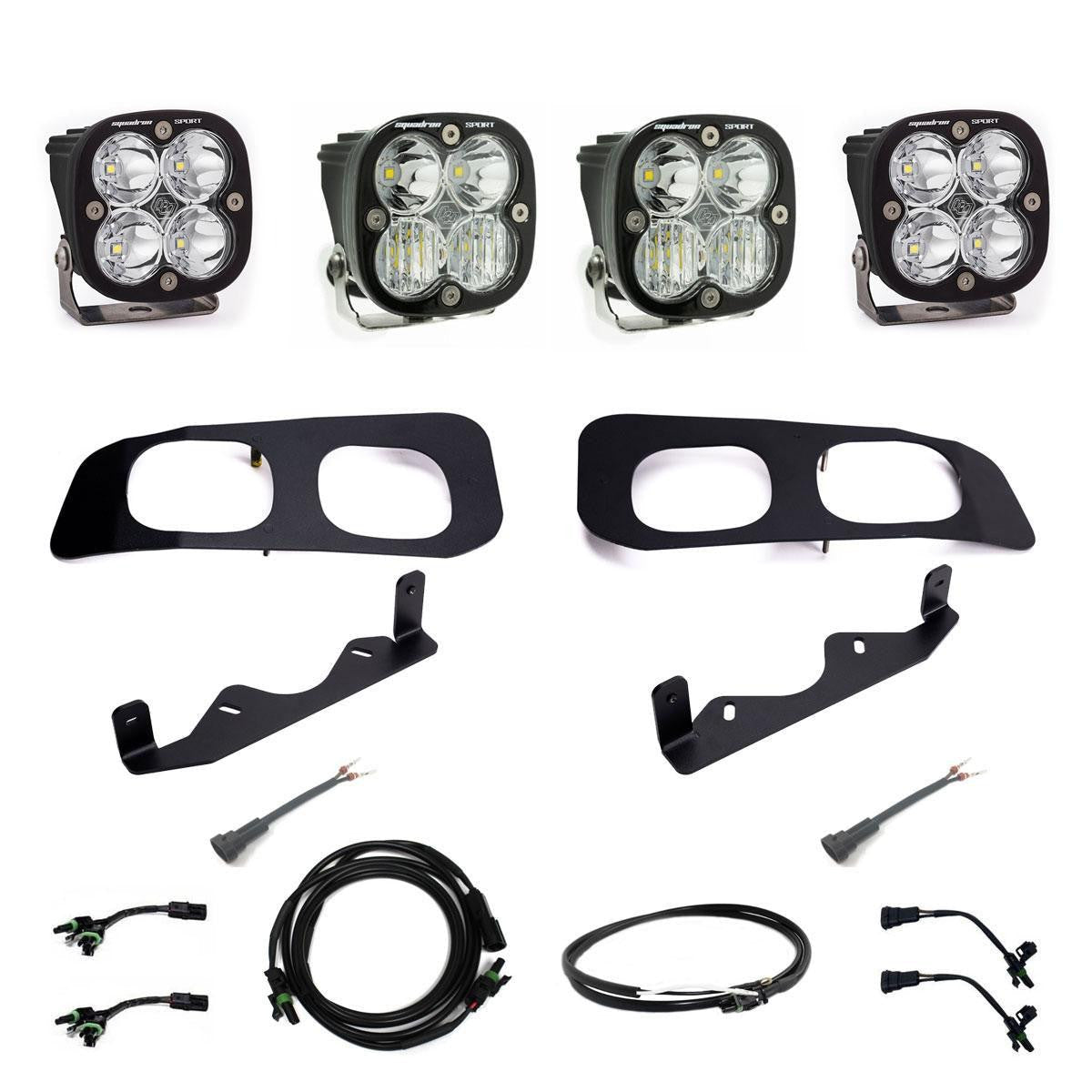 2023-On F-250/350 Super Duty Squadron Sport/Pro/Unlimited Dual Fog Pocket Light Kit