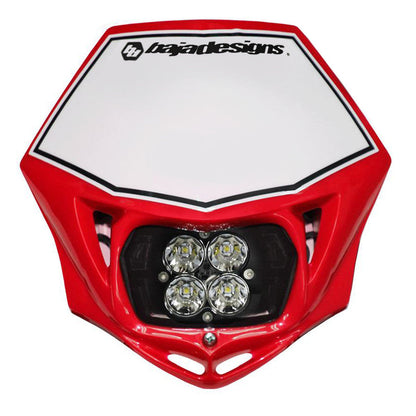 Motorcycle Headlight A/C or D/C LED Race Light White Squadron Sport or Pro Clear Spot w/ Shell Baja Designs