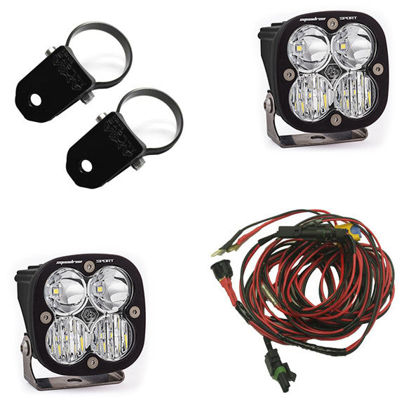 PowerSports Squadron Sport Driving/Combo Clear A-Pillar Mount Light Kit - Universal