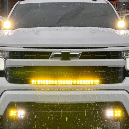 S8 30” Behind-the-Grille LED Light Bar Kit - 2022-2026 Chevrolet Silverado 1500