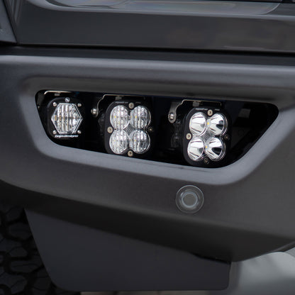SPV Parts 2021-2025 Ford Raptor Baja Designs S1/Squadron Sport. PRO, SAE, Unlimited Triple Fog Light Kit